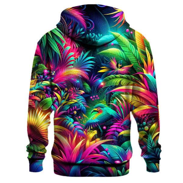 Bold Neon Jungle Hoodie