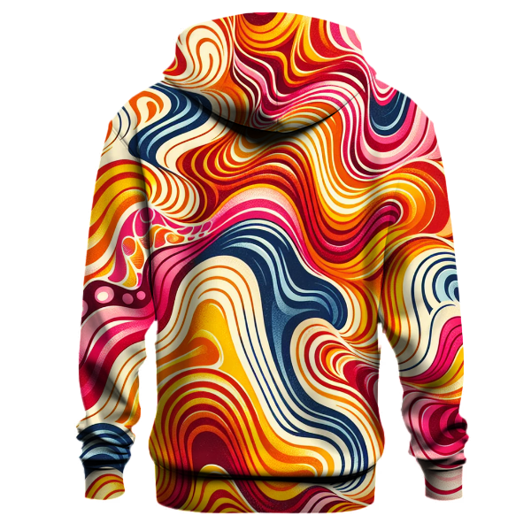 Retro Waves Tie-Dye Hoodie