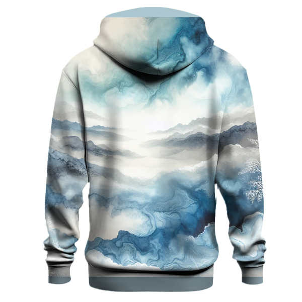 Frosty Blue Tie-Dye Hoodie