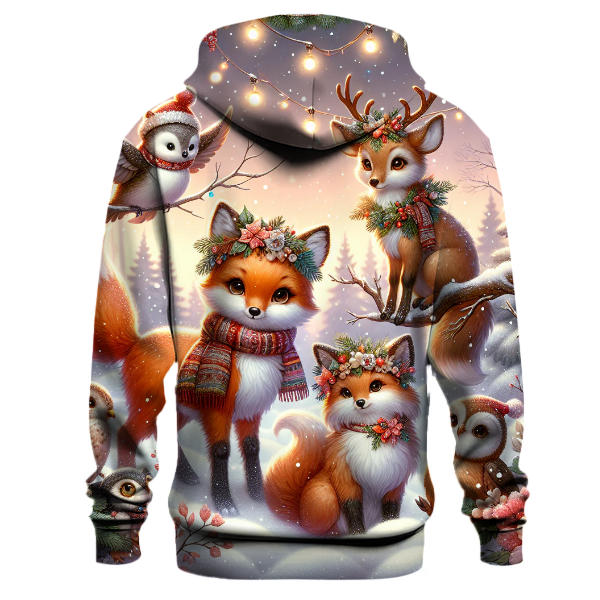 Whimsical Christmas Woodland Hoodie