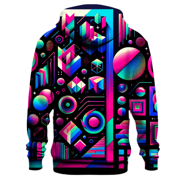 Neon Pop Abstract Hoodie