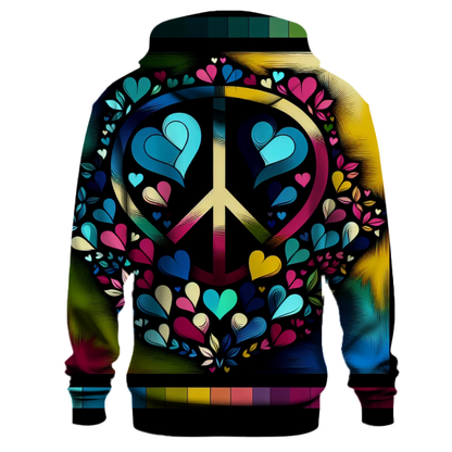 Retro Peace Love Hoodie