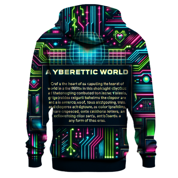 Neon Cyber World Hoodie