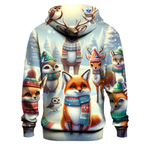 Holiday Spirit Animal Friends Hoodie