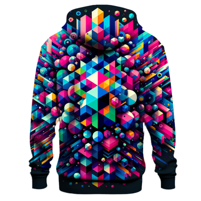 Geometric Spectrum Burst Hoodie Hoodies Fashion