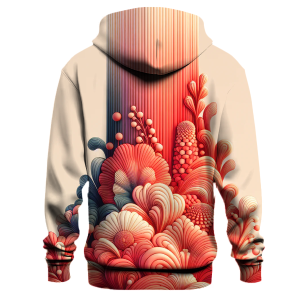 Radiant Coral Gradient Hoodie