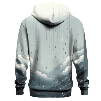 Silver Rain Drop Effect Hoodie