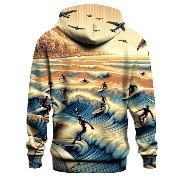 Surfing Ocean Waves Hoodie