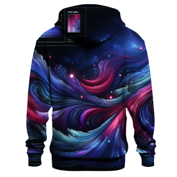 Cosmic Color Waves Hoodie