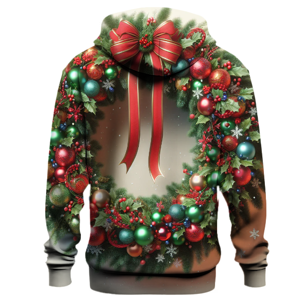 Merry Christmas Wreath Hoodie