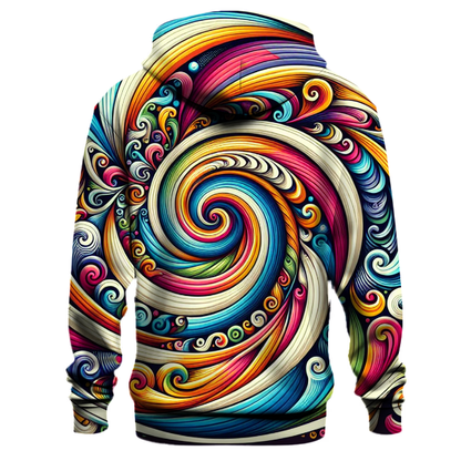 Groovy Rainbow Swirls Hoodie