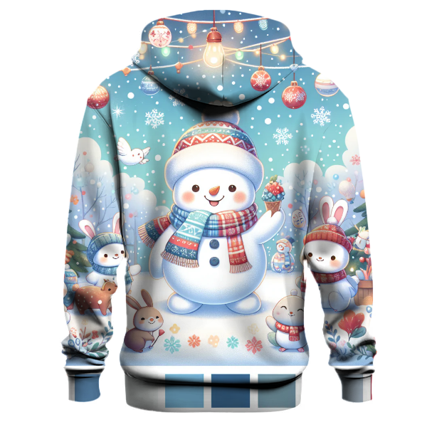 Whimsical Snowman Family Hoodie