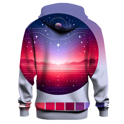 Crimson Twilight Ombre Hoodie