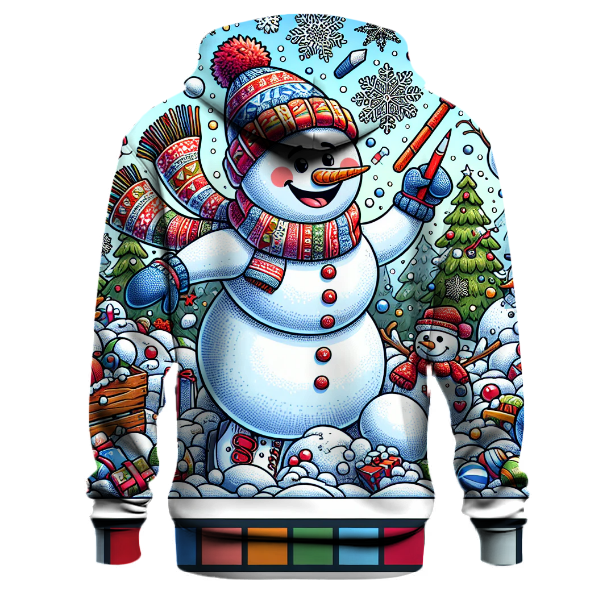 Playful Snowman Adventure Hoodie