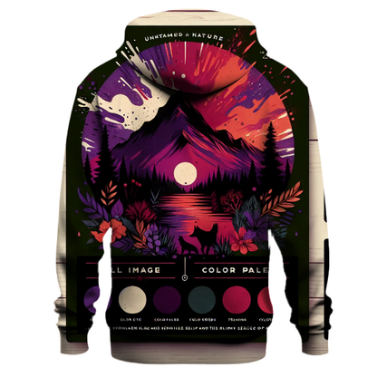 Wild Spirit Tie-dye Design Hoodie