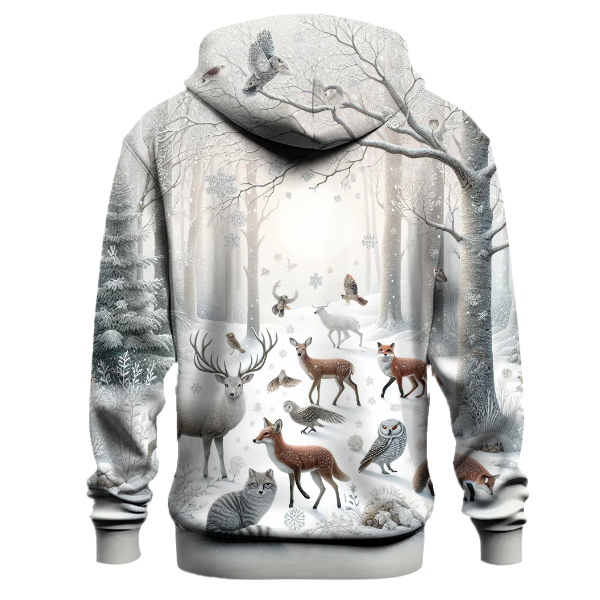 Frosted Woodland Animals Hoodie