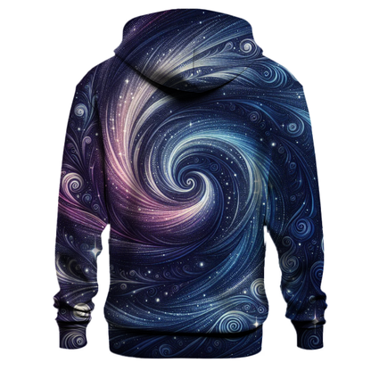 Starlit Night Tie-dye Design Hoodie Embroidered Hoodies