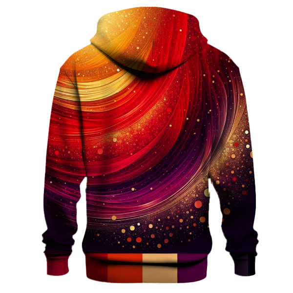 Crimson Autumn Glimmer Hoodie