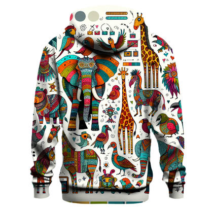 Funky Animal Kingdom Hoodie