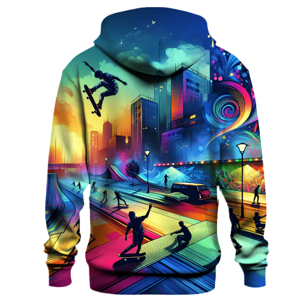 Futuristic Skate Style Hoodie