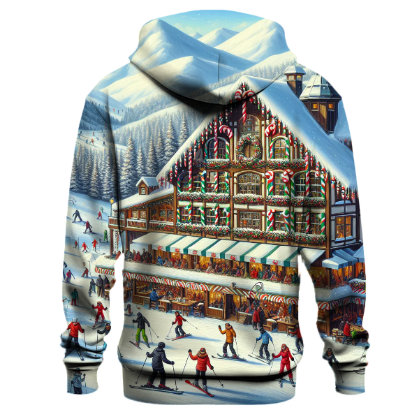 Candy Cane Ski Lodge Hoodie