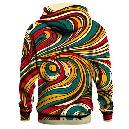 Retro Groovy Lines Hoodie