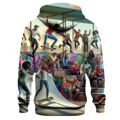 Skateboard Street Art Hoodie