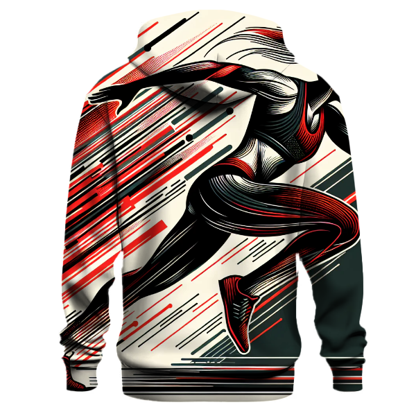 Track and Field Speed Lines Hoodie