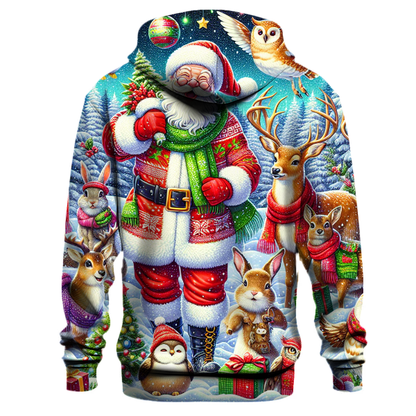 Whimsical Santa Pals Hoodie