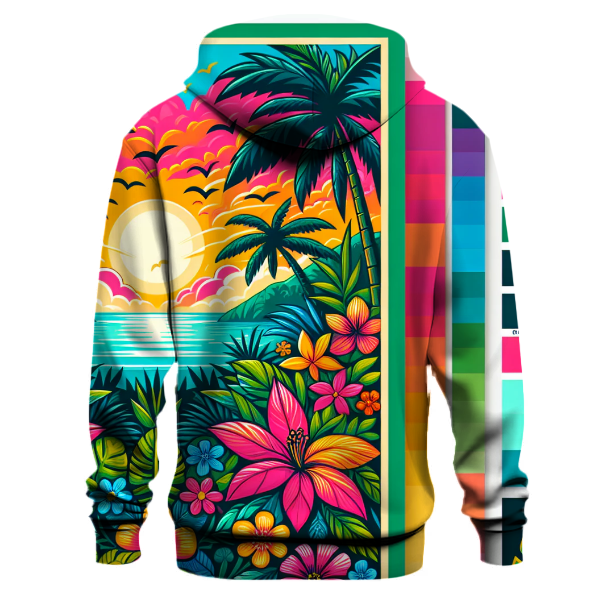 Tropical Retro Paradise Hoodie