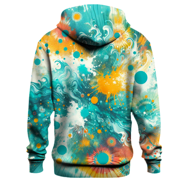 Bright Oasis Tie-dye Design Hoodie