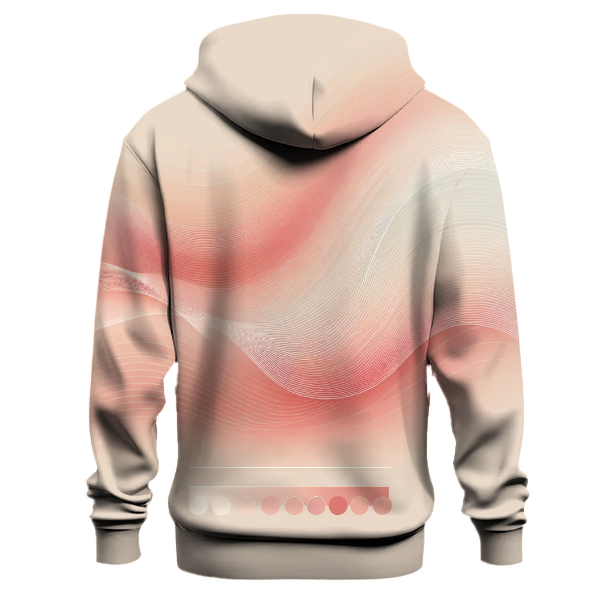 Twilight Coral Wave Hoodie