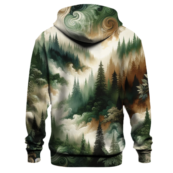 Forest Green Whirl Hoodie