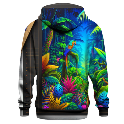 Retro Neon Jungle Hoodie