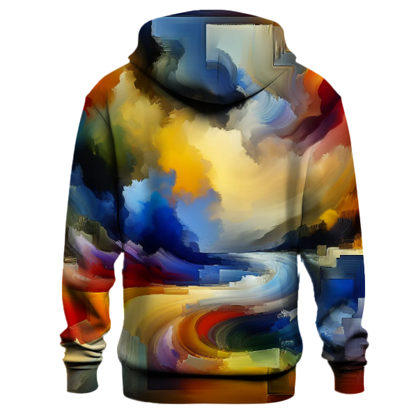 Vivid Abstract Landscapes Hoodie