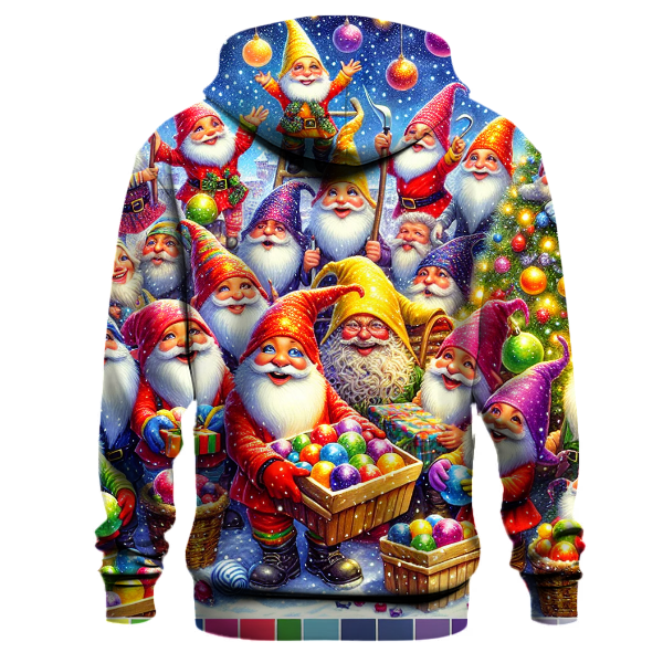 Festive Gnomes on a Mission Hoodie