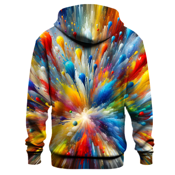 Artsy Paint Splash Hoodie