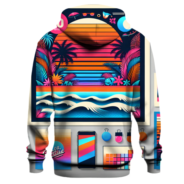 Funky Neon Tropics Hoodie