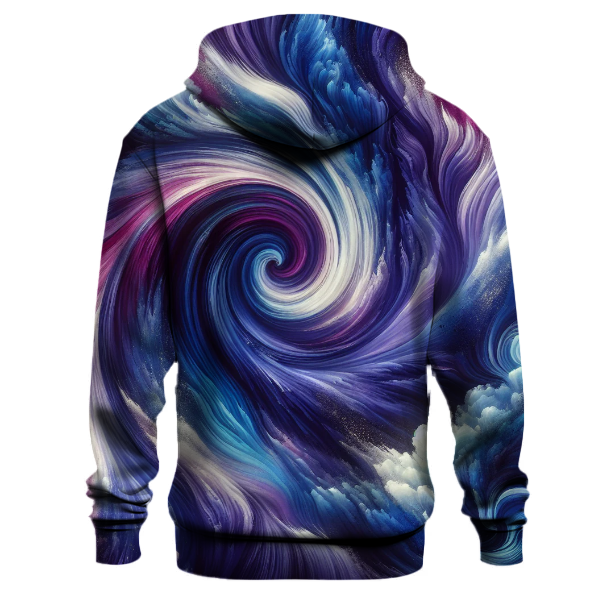 Violet Vortex Tie-dye Design Hoodie