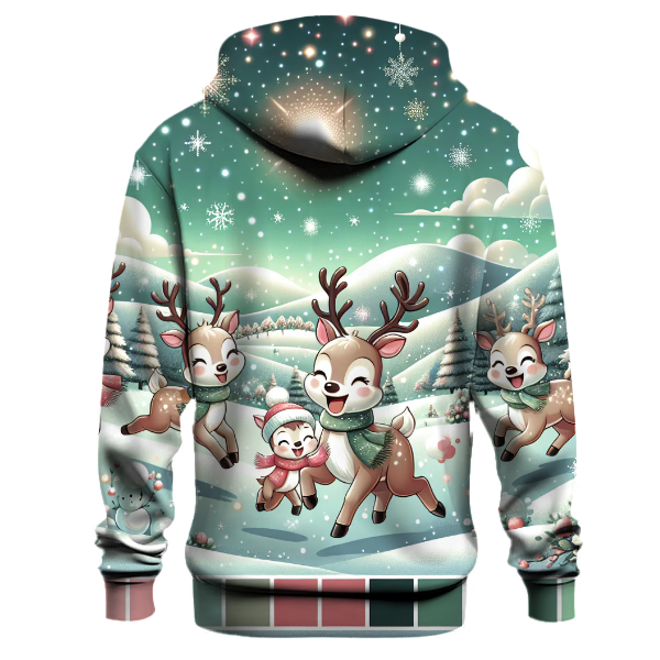 Reindeer and Snowflakes Delight Hoodie