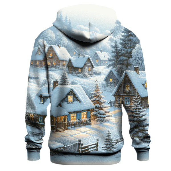 Winter Village Scene Hoodie