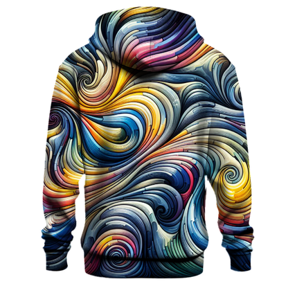 Funky Abstract Waves Hoodie