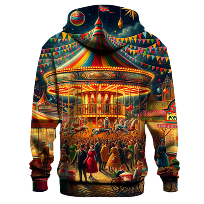 Retro Christmas Carnival Hoodie