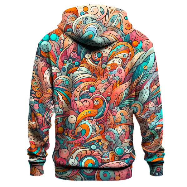 Vibrant Doodle Dance Hoodie