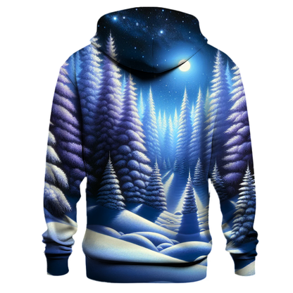 Silent Night Winter Forest Hoodie