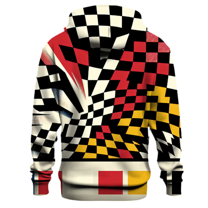 Classic Checkerboard Retro Hoodie