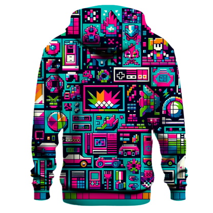 Pixel Art Parade Design Hoodie Custom Hoodies