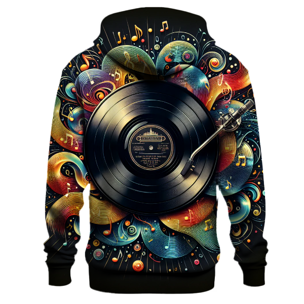 Classic 70s Vinyl Record Hoodie