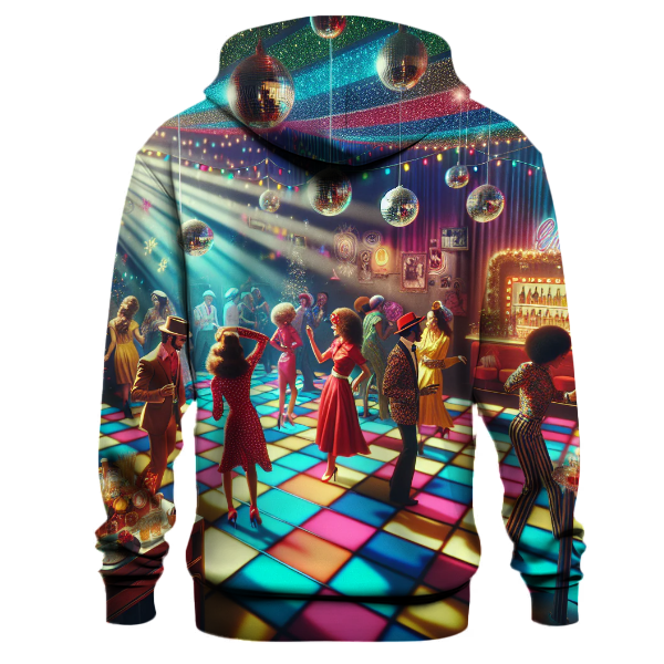 Retro Christmas Disco Party Hoodie