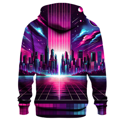 Cosmic Synthwave City Hoodie